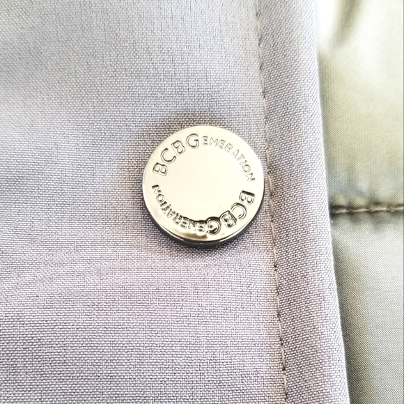 BCBGeneration Quilted Winter Puffer Coat in Gun Metal with Fur lined Hood - Picture 8 of 16